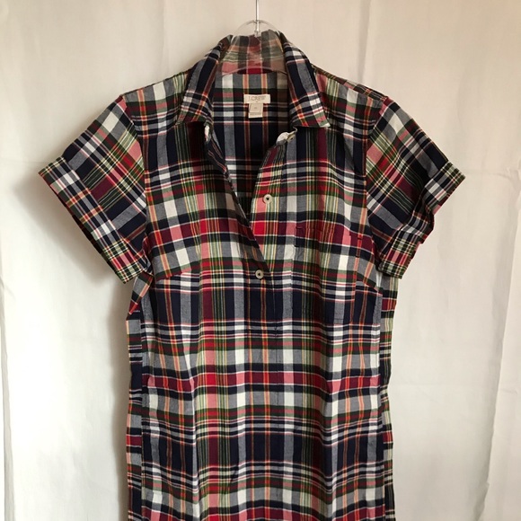 J. Crew Dresses & Skirts - J Crew Short Sleeve Collared Paid Dress